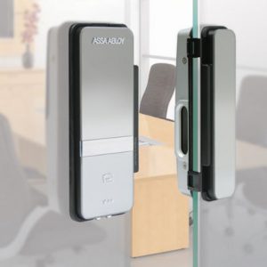 Khóa điện tử cửa kính, Khóa cửa kính cường lực chính hãng 15 khoa tu cho cua kinh