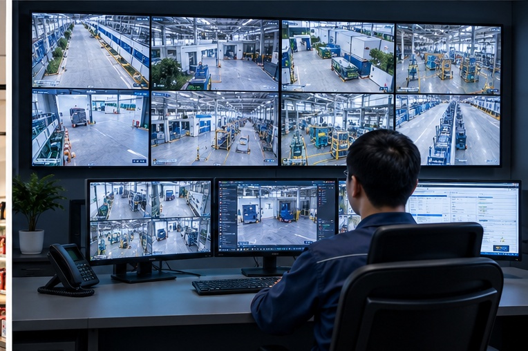 Phòng giám sát CCTV và hệ thống camera nhà xưởng tại Bắc Ninh