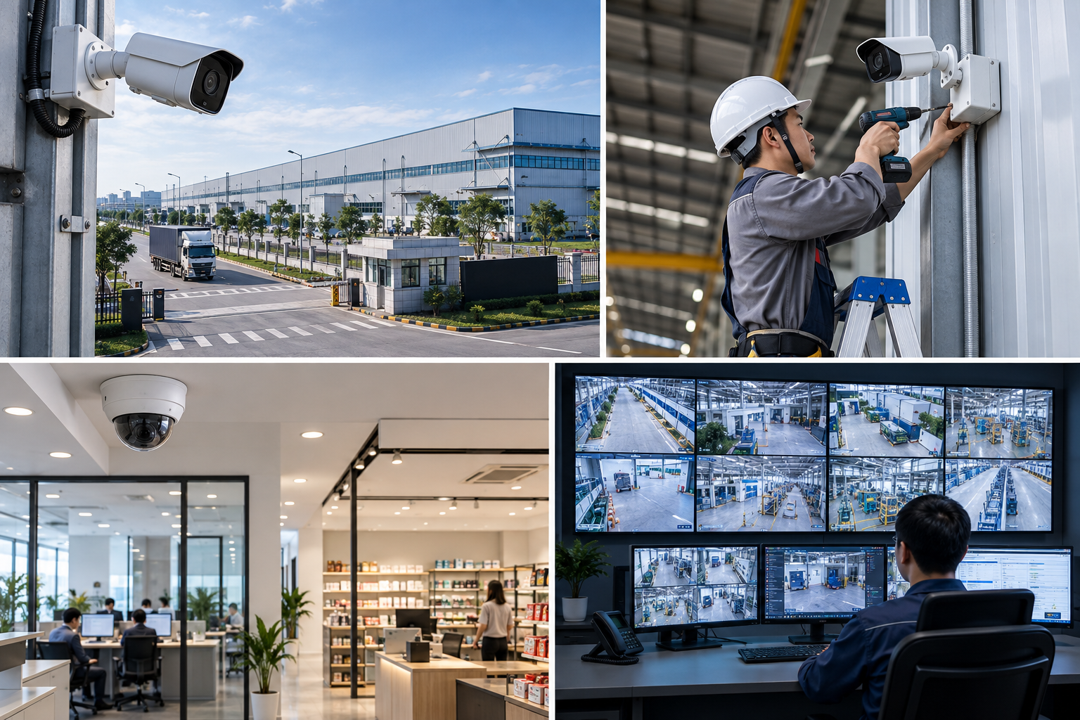 Thi công lắp đặt camera giám sát tại Bắc Ninh cho nhà xưởng và doanh nghiệp